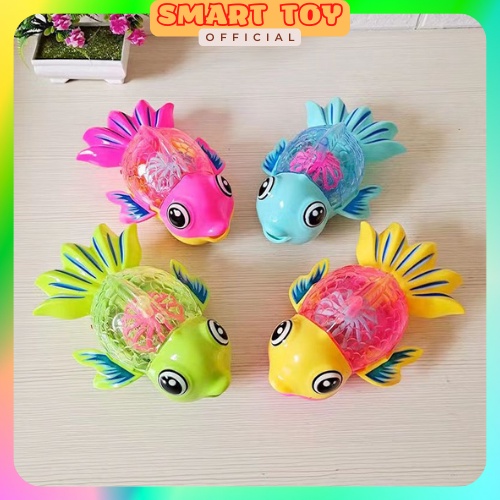 Đồ chơi cá chép chạy pin phát nhạc, sáng đèn cho bé