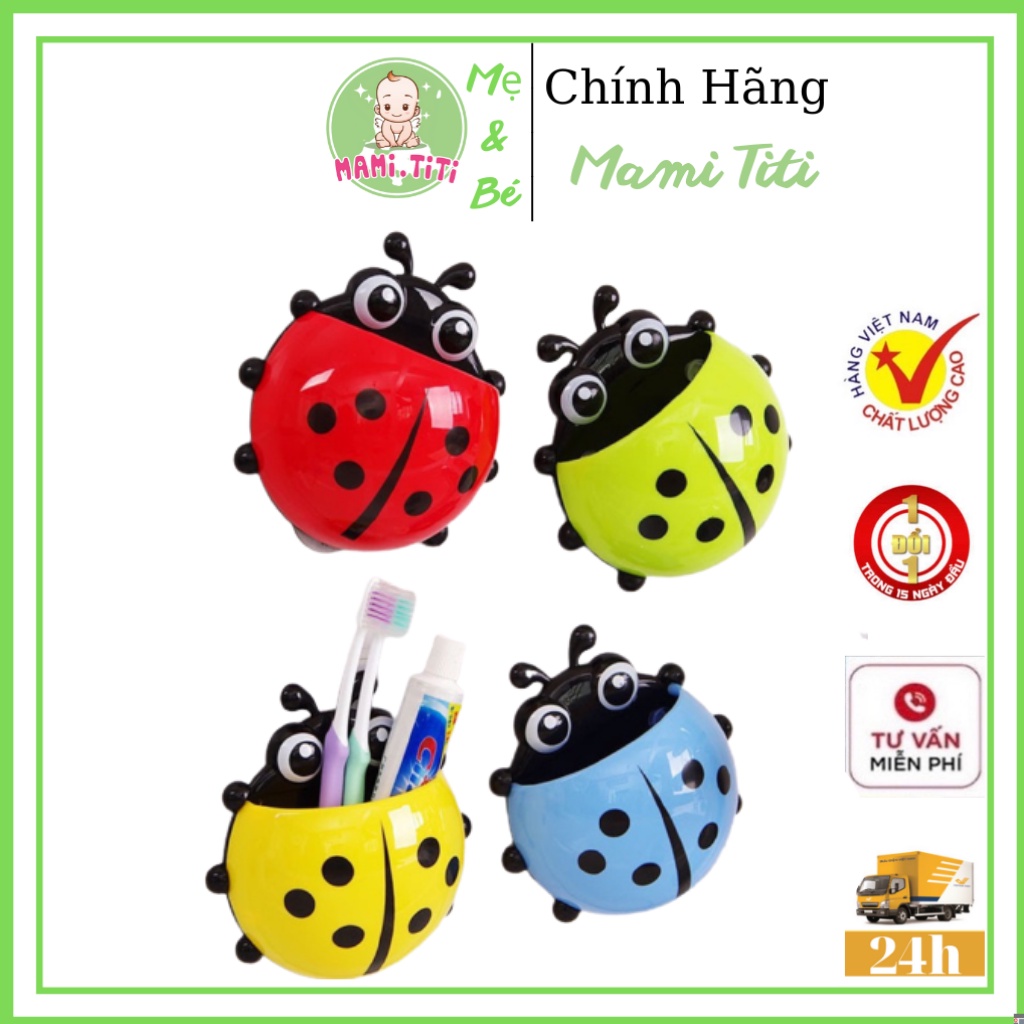 Hộp Đựng Bàn Chải ❤️FREESHIP ❤️Hộp Đựng Kem Đánh Răng Hình Bọ Cánh Cam, Hình Gấu Dễ Thương [Loại có Khe Thoát Nước]