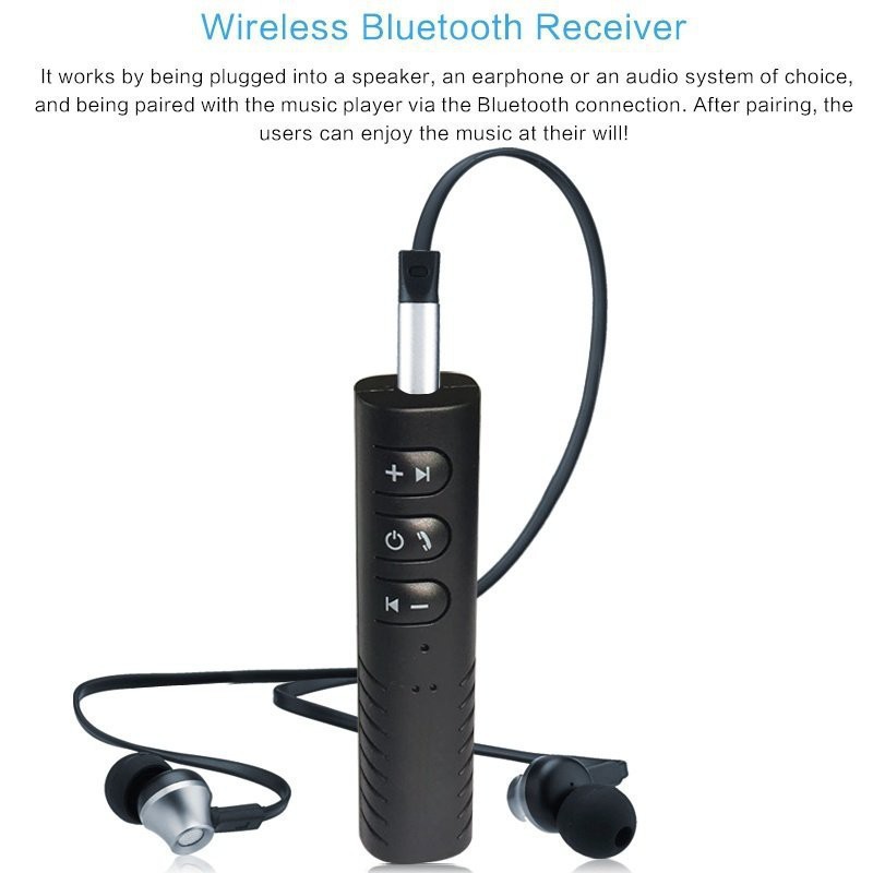 Xả kho -  Thiết Bị Kết Nối Âm Thanh Receiver Bluetooth 4.1 dùng pin sạc (Đen)