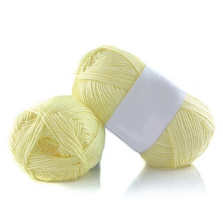 1 Cuộn Len Đan Sợi Móc Mềm Mịn 50g