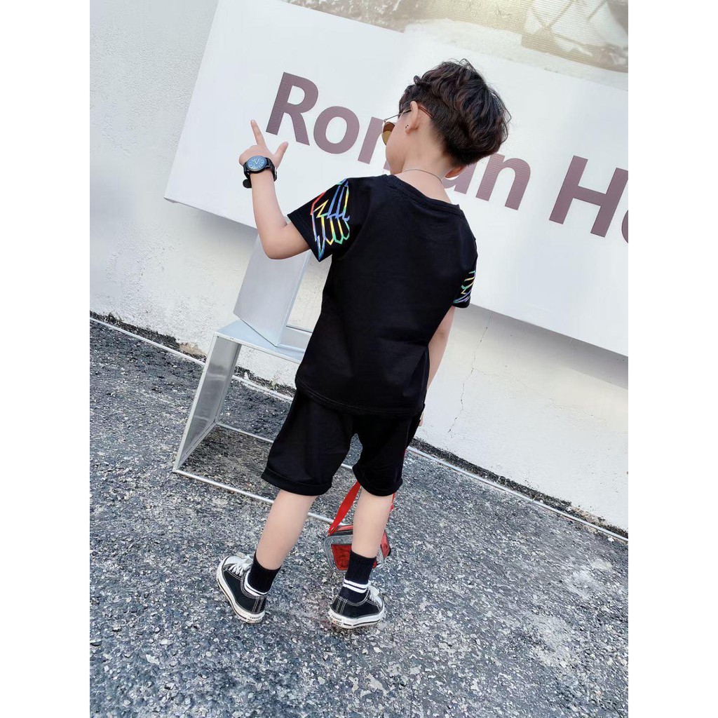 Bộ cộc tay đại bàng cho bé trai size 100-140