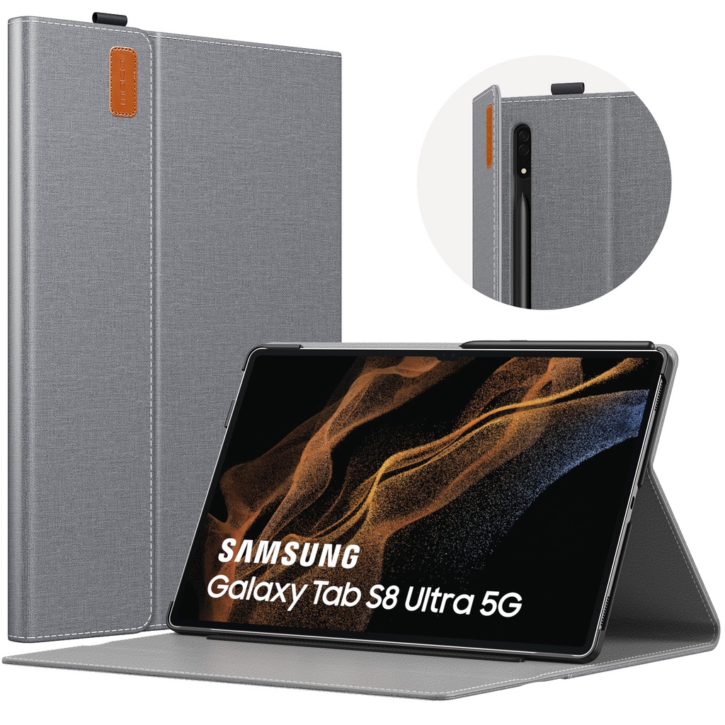 Bao Da Máy Tính Bảng Trọng Lượng Nhẹ Cho Samsung Galaxy Tab S8 Ultra 14.6&quot; 2022 (SM-X900/SM-X906/SM-X906B/SM-X906U/SM-X906N)