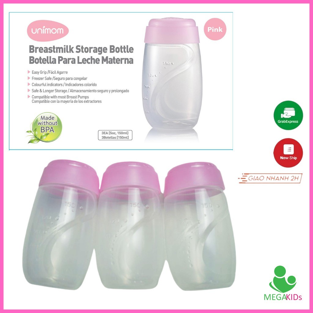 Bình trữ sữa mẹ Unimom  UM880045 mẫu mới
