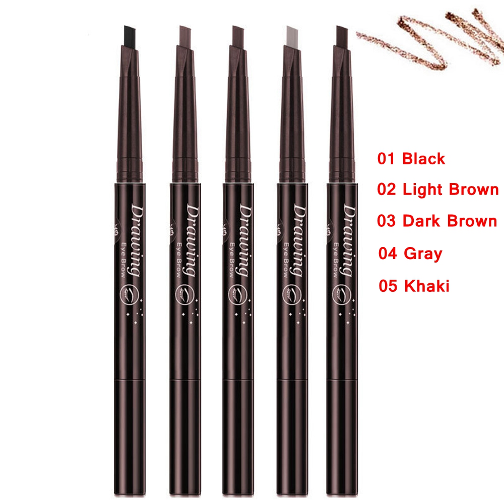 Bút Chì Kẻ Lông Mày Trang Điểm Lâu Trôi Chống Thấm Nước Kích Thước Nhỏ Gọn