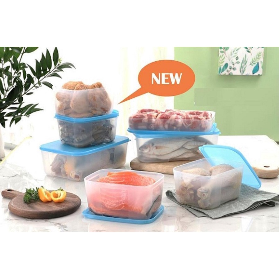 Bộ hộp trữ đông Freezermate Fit Set 7 hộp - Tupperware nhựa nguyên sinh