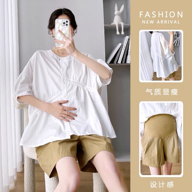 Áo quần -bộ đồ bầu mặc hè đẹp hàng quảng châu