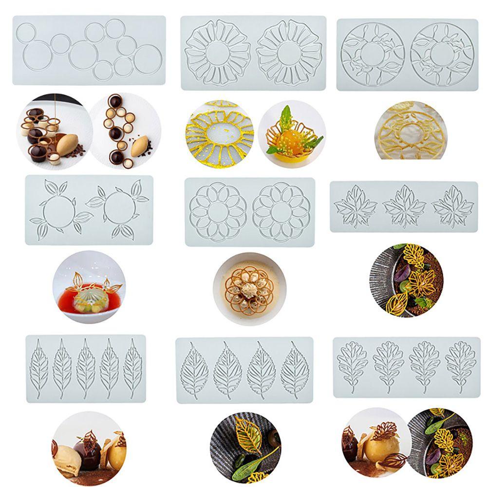 Khuôn Làm Bánh / Sô Cô La / Kẹo Ngọt Họa Tiết Ren Hoa Lá DAPHS Dành