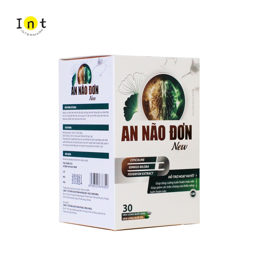 Viên Uống Hỗ Trợ Bổ Não Hoàng Kim Phiên Bản Mới