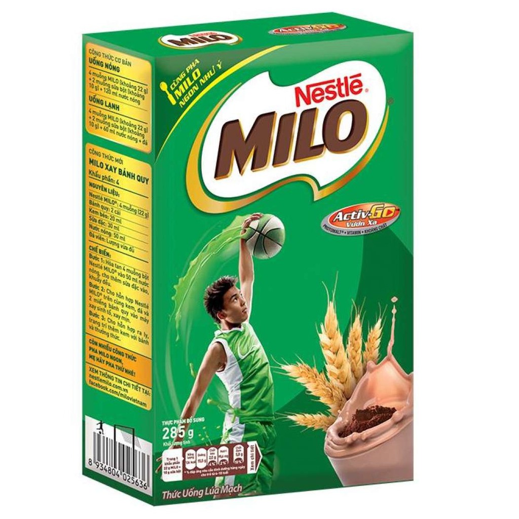 Milo Nestle Activ-Go hộp giấy 285g - Gia store