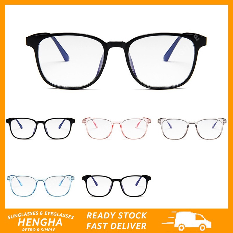 Hàng Có Sẵn Kính Mát Gọng Vuông Phong Cách Retro Hàn Quốc Cho Nam / Nữ