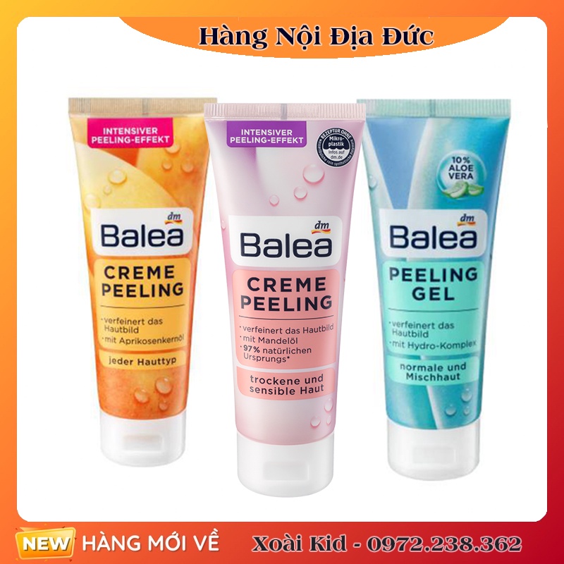 [Hàng nội địa Đức] Tẩy da chết mặt Balea của Đức