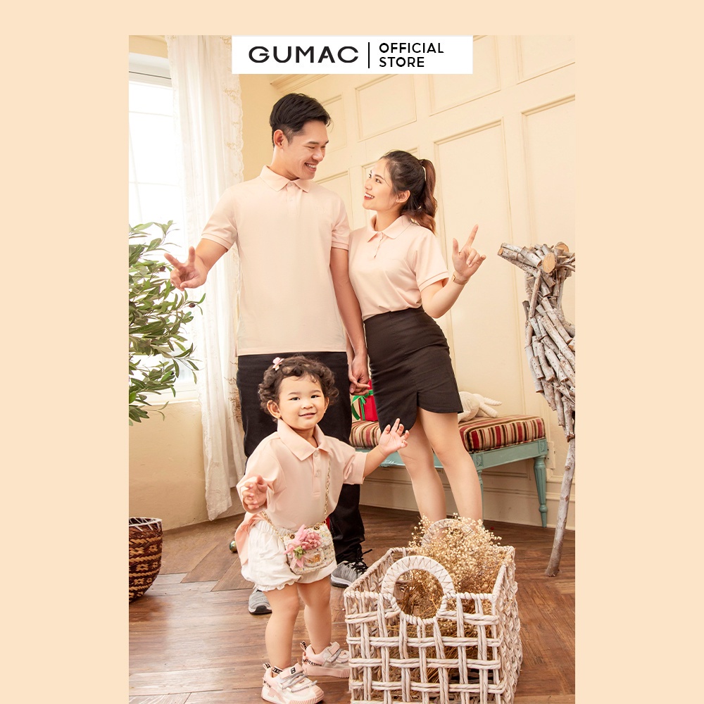 [Mã WABRGUM giảm 10% tối đa 30K đơn 99K] Áo thun trẻ em thời trang GUMAC polo thêu ATKC01036