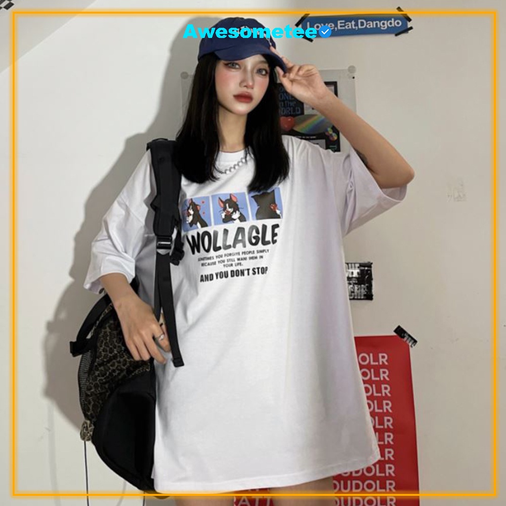 Áo thun tay lỡ Unisex Awesometee, áo phông form rộng ATL M93