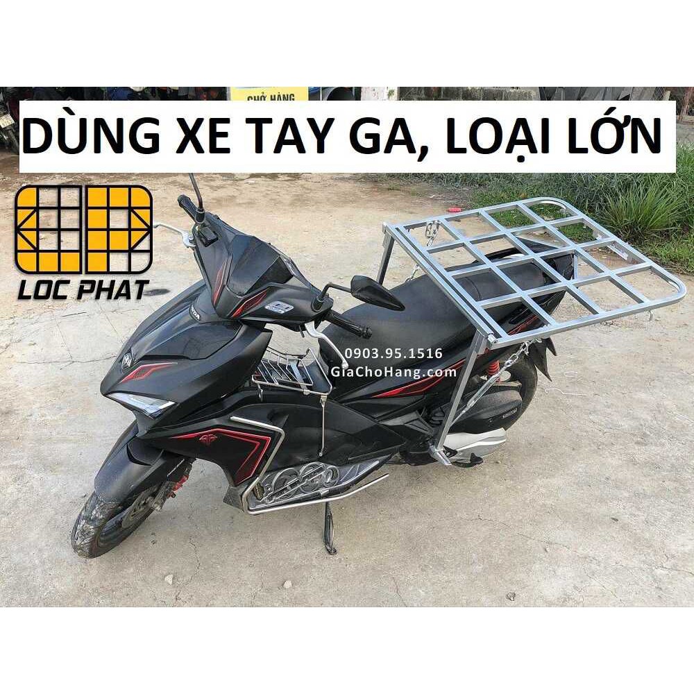 Giá chở hàng XE TAY GA loại lớn 68x72 cm – Lộc Phát - baga chở hàng - giachohang.com