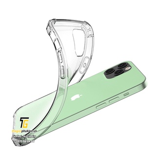[SHOCKKK ] Ốp lưng iPhone 13 Pro, 13 Pro Max silicon dẻo trong suốt chống sốc