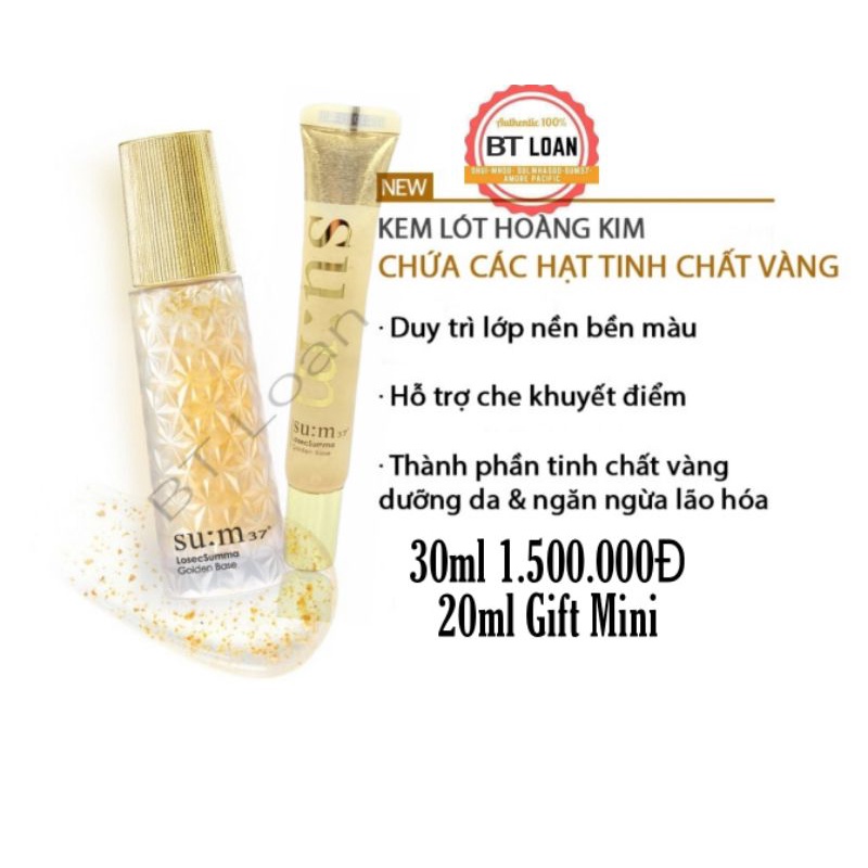 kem lót và kem nền cao cấp su:m37 losec summa 20ml