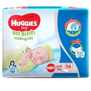 Miếng lót sơ sinh Huggies NB1 56 miếng