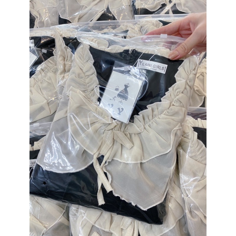 Váy Phối Tay Von Sang chảnh