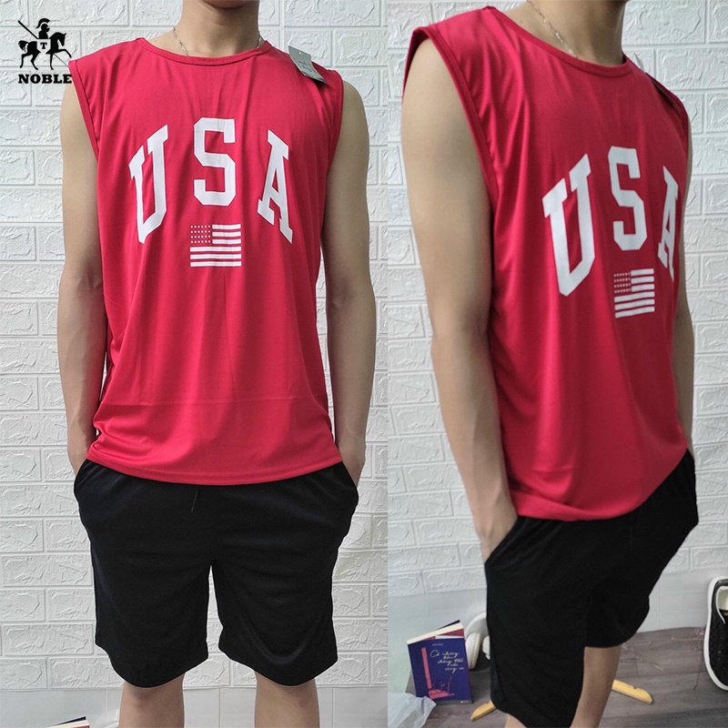 Bộ thể thao unisex nam gym, mặc nhà mát mẻ coton thoáng mát