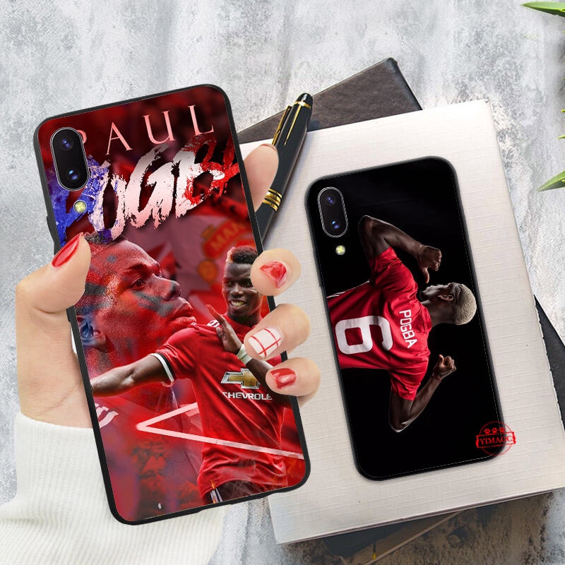 Ốp lưng dẻo hình cầu thủ bóng đá Paul Pogba cho Samsung Note 8 9 10 Plus A10S A20S A30S A40S A50S A70S