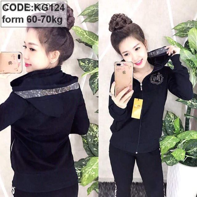 Áo khoác nữ đính đá size to chữ M