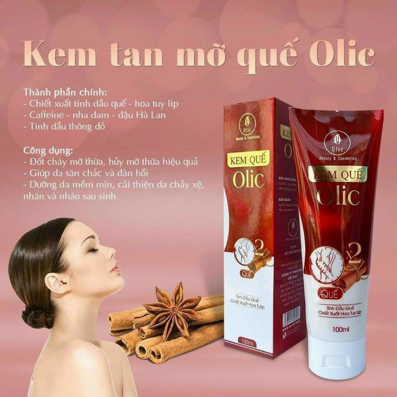 KEM TAN MỠ OLIC - KEM QUẾ OLIC( phiên bảng mới)