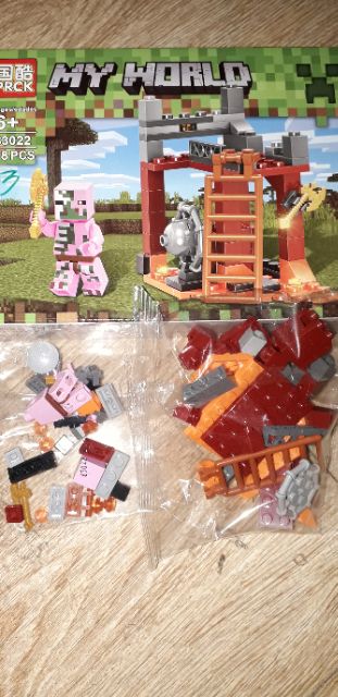 Lắp ráp 1 hộp LegoMineCraff MyWord 63022 nhiều chi tiết bằng nhựa ABS