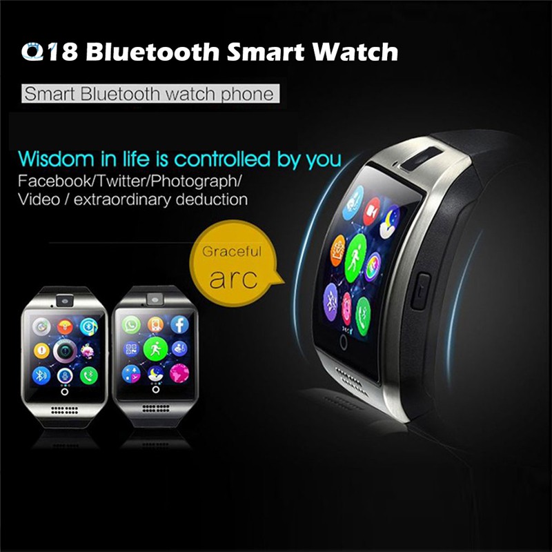 Đồng Hồ Thông Minh Dg Q18 Kết Nối Bluetooth Hỗ Trợ Thẻ Sim Tf Cho Ios Android