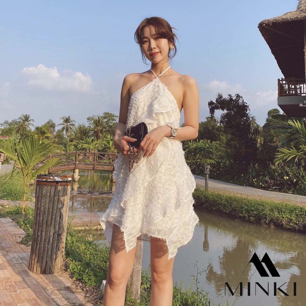 ĐẦM YẾM LÔNG VŨ TIỂU THƯ - CHẤT LIỆU CAO CẤP - MÀU TRẮNG / HỒNG / KEM