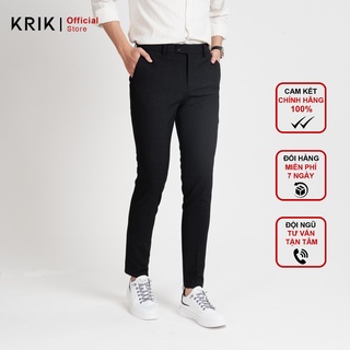 Quần Âu Nam Cao Cấp Local Brand KRIK Dáng Hàn Quốc Slimfit Không Bai Xù 1710