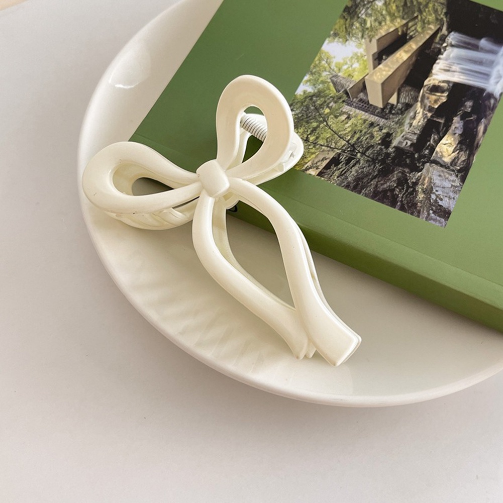 Kẹp Tóc Hình Nơ Bằng Nhựa Phong Cách Hàn Quốc Cho Nữ