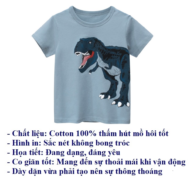 Áo bé trai hàn quốc mùa hè cộc tay thời trang trẻ em 2 đến 7 tuổi SKIDS
