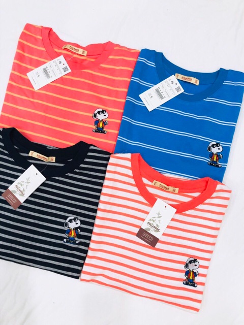 ÁO FORM LỮNG SỌC SNOOPY