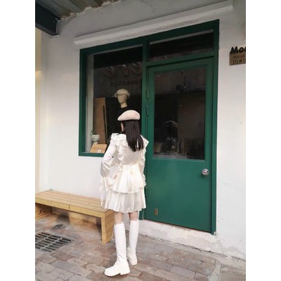 BOOT ĐÙI DA BUỘC DÂY ĐẾ 4CM