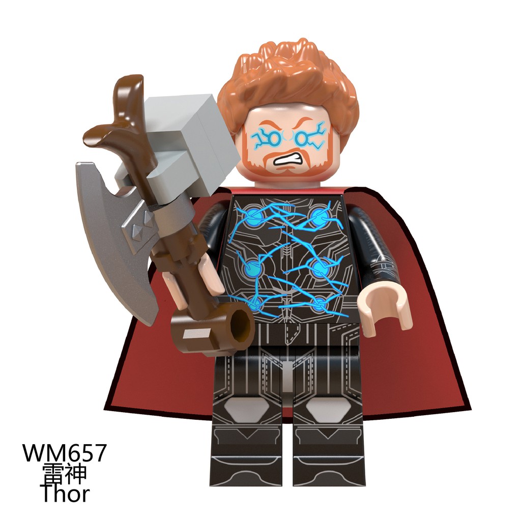 Mô hình lắp ráp Lego Iron Man/Thor/War Machine/Captain Marvel Wm6056 ...