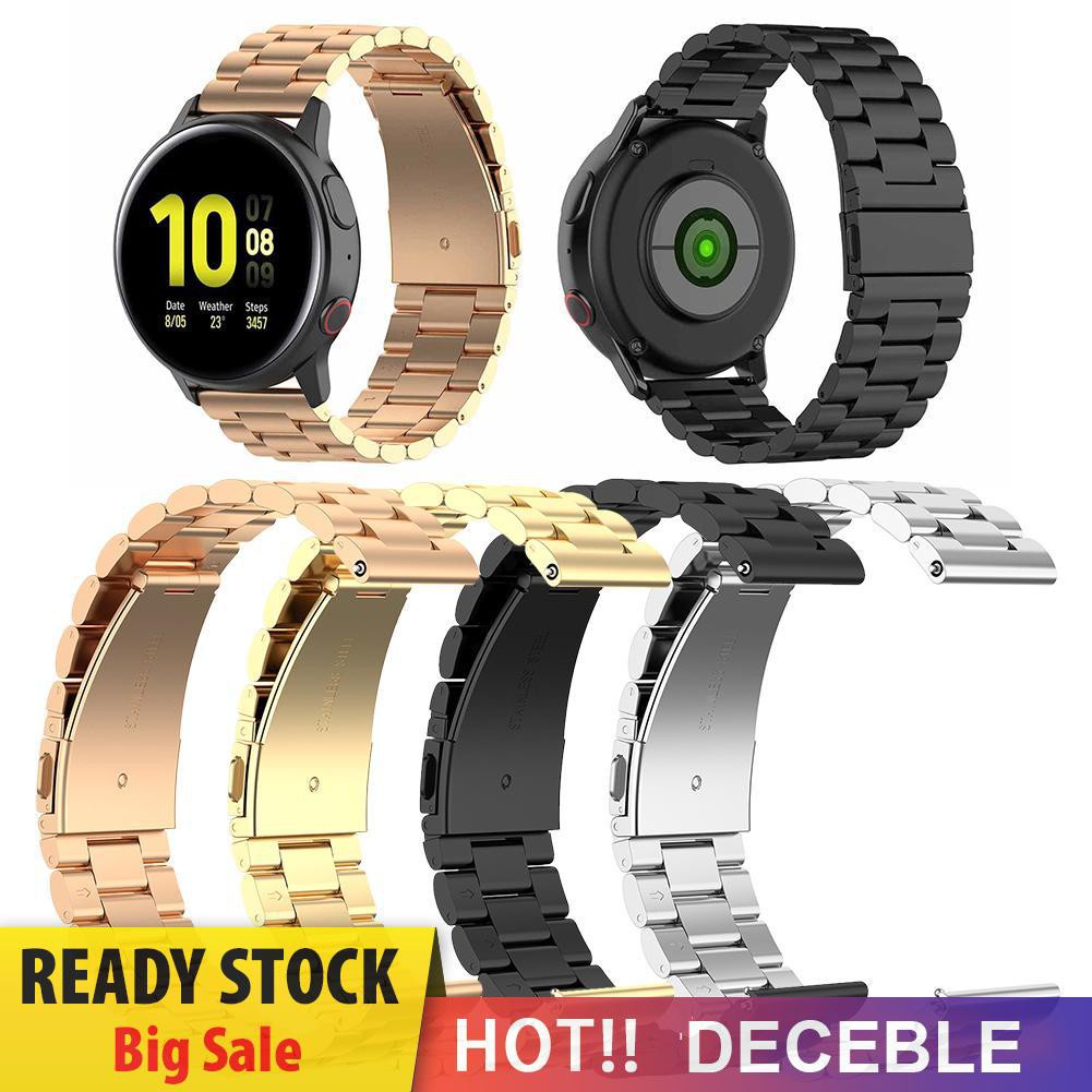 Deceble Metal 20mm Wrist Strap Watch Band for Samsung Galaxy Watch Active 2 40/44mm