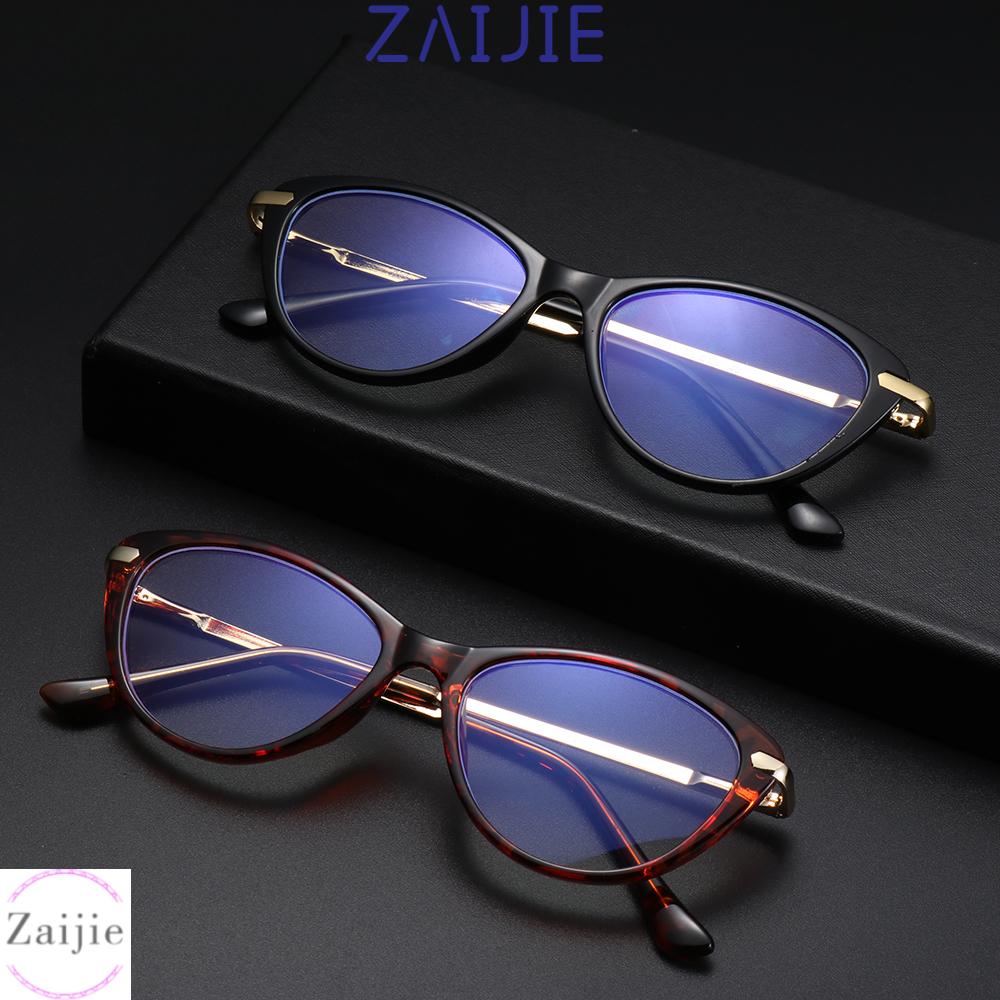 💜ZAIJIE💜 Fashion Blue Light Blocking Glasses Non-Prescription Eyeglasses Computer Glasses Women & Men Reading Gaming Anti Eye Eyestrain Oval Frame...