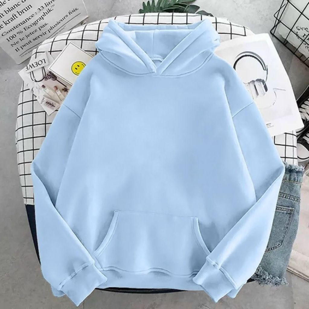 ÁO KHOÁC HOODIE NỈ UNISEX FORM RỘNG NAM NỮ THIẾT KẾ MÀU TRƠN KHÔNG IN HÌNH ĐỦ MÀU ĐỦ SIZE