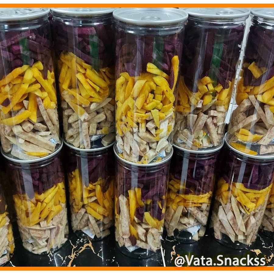 Khoai sợi sấy mix 3 vị ( khoai môn+ 2 loại khoai lang)-300gr
