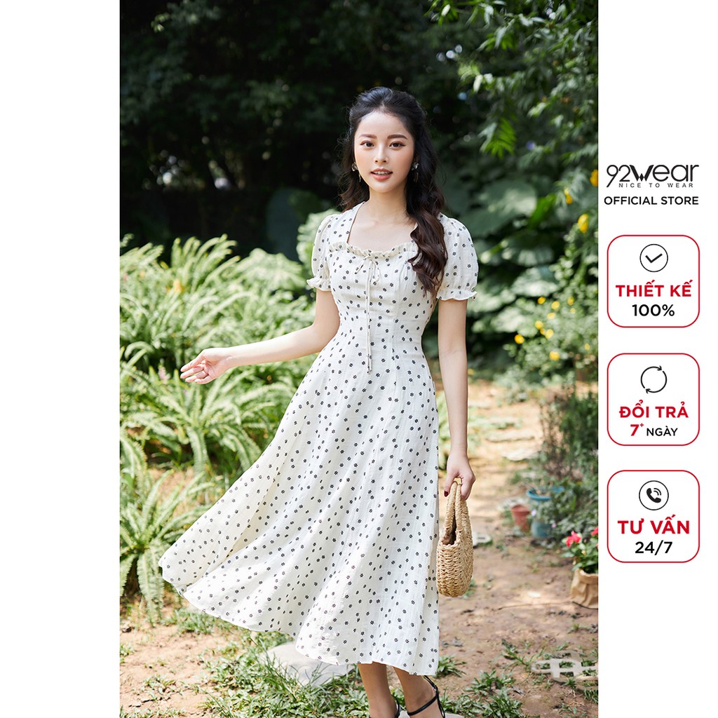 Đầm Dài Maxi 92WEAR váy đi biển đi du lịch , thoải mái mà vẫn sang trọng DMA1651