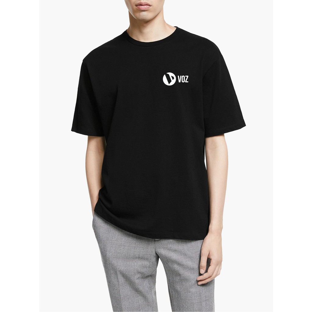 Áo VOZ chuẩn logo 2021 bản màu đen tay lỡ dáng oversize | BigBuy360 - bigbuy360.vn