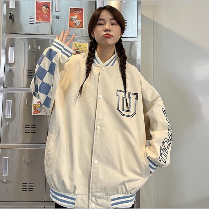 Áo Bomber / Áo Khoác Gió Nam Nữ 2 Lớp Form Rộng Unisex Họa Tiết Caro Phong Cách Hàn Quốc Siêu Cá Tính Rô Store AK11