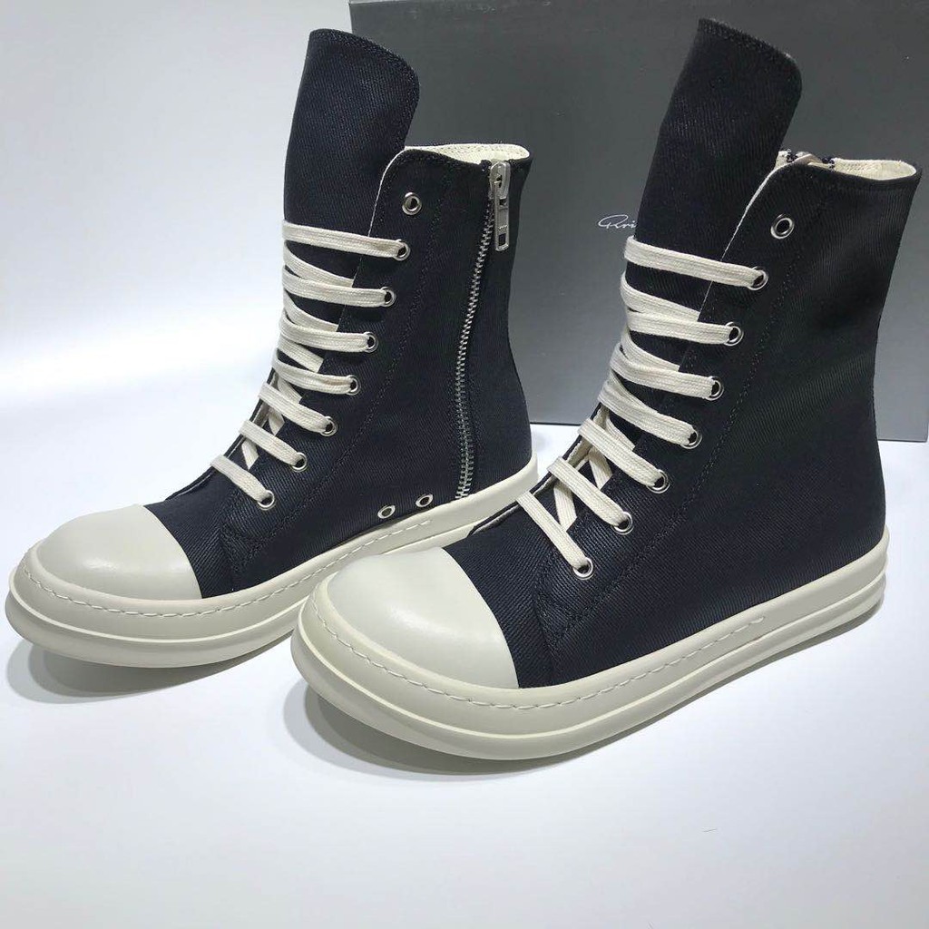 Giày Sneaker Rick Owen Cổ Cao Đế Thơm Vani Full Size Nam Nữ