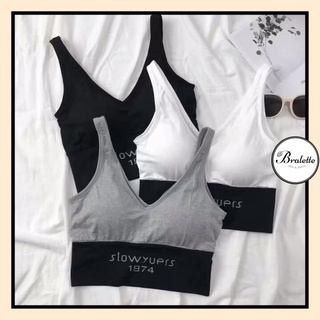 [Bra102.vn] Áo bra, áo tập dáng sporty "Slowyuers 1974" mặc như áo croptop A1974