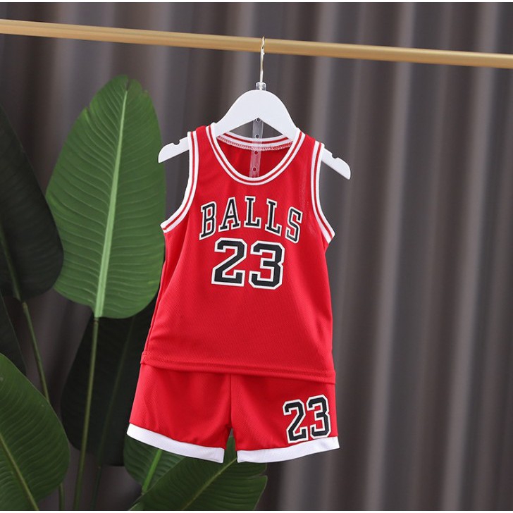 Set Đồ Thể Thao 2 Món Thời Trang Mùa Hè Cho Bé Bộ Đồ Thể Thao Bóng Rổ Dáng Rộng Thoáng Khí Dành Cho Trẻ 23 23