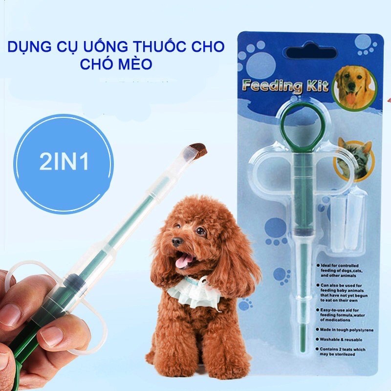 Dụng cụ uống thuốc cho chó, mèo