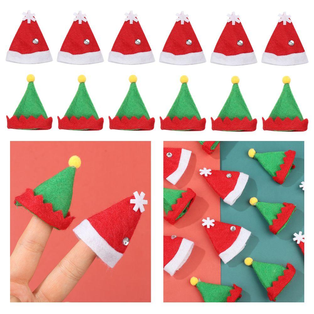 LEISURE Mũ Ông Già Noel Dễ Thương Trang Trí Giáng Sinh Ốp