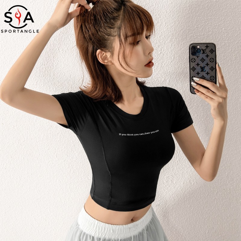 Áo thun tập thể thao/gym/yoga thoải mái cao cấp cho nữ