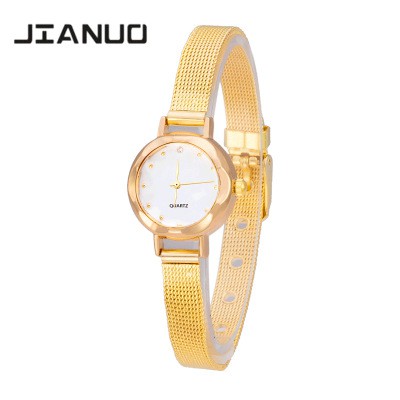 Đồng hồ nữ mặt nhỏ đính đá dây da cao cấp chống nước chống xước - 3 màu: Trắng - Xanh ngọc - Hồng | BigBuy360 - bigbuy360.vn