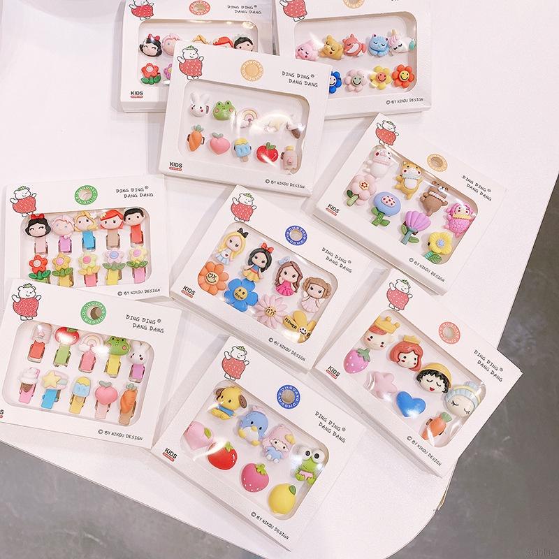 Set 8/10 dây cột tóc / 10 kẹp tóc siêu dễ thương cho bé gái